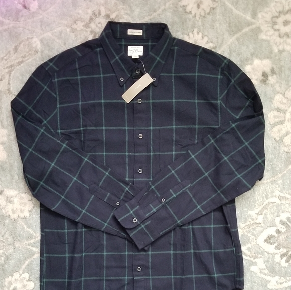 J. Crew Mens Brushed Twill Shirt in Plaid - Picture 3 of 6